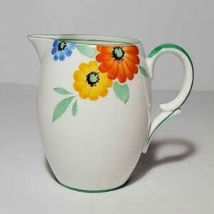 Shelley Creamer Orange Yellow Flowers Vintage
